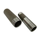 Drain Pipe Connector Fitting Water Line Plumbing Adapter Joint B36.10 Black galvanized Nipple