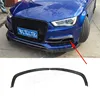 Carbon Fiber Front Fog Light Eyelids Foglamp Eyebrows Cover Frame Trims Stickers for Audi A3 S3 RS3 2014-2018 Car Styling
