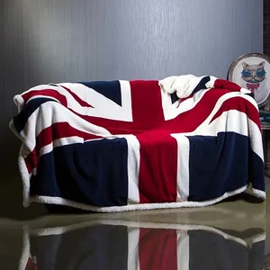 british american flag office nap sofa air conditioner sherpa fleece american flag office