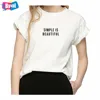 Womens White T Shirt Girls Printed T-Shirts Cotton Spandex Comfortable Casual Tee Tops Blouse Wholesale Woman Clothing Boutique