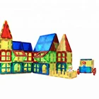 Magplayer 112 Pieces Magnetic Tiles Toy Set for Kids Intellectual Benefits and Creative Stimulation