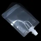 100ML Volume Transparent Spout Pouch Beverage Packaging Stand up Clear Plastic bag