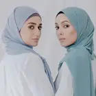PH Wholesale 20 colors 180*75cm hijab scarf muslim thick bubble chiffon shawl chiffon hijab