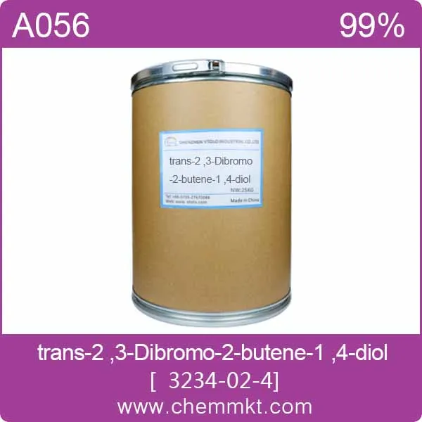 chemicals trans-2 3-dibromo-2-butene-1 4-diol cas3234-02-4 for