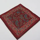 Polyester Screen Print Paisley Pattern Men's Cheap Fancy Handkerchiefs