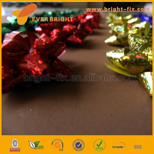 hot sale gift wrapping red plastic ribbon egg / star bow / curly