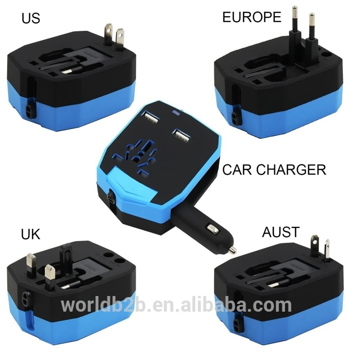 universal all in one worldwide charger travel power plug wall ac