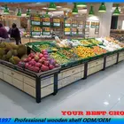 supermarket produce display fruit and vegetables rack shelf