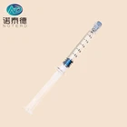 3ml CBD Oil prefilled pyrex glass luer lock syringe with graduated print