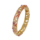 bangle-203 xuping new design 24k gold plated copper alloy CZ jewelry fashion bangle for women