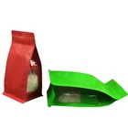 High quality square bottom side gusset ziplock stand up flat bottom food bags