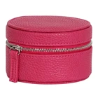 Pretty practical custom jewelry zipper pouch round cosmetic case drawstring bag