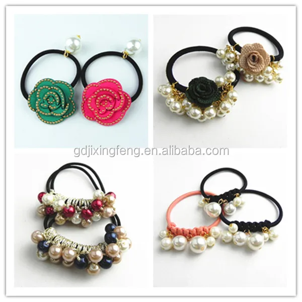 free sample hot sale cotton lovely hair ties