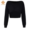2019 factory new women short style winter custom design logo acrylic long sleeve knitwear sweater