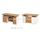 Guangzhou factory wood grain manager office desk workstation for sale(FOH-CD-F1407)