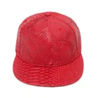 Fashion Custom Baseball cap,Promotion Cheap Embroidery snake skin Snapback hat