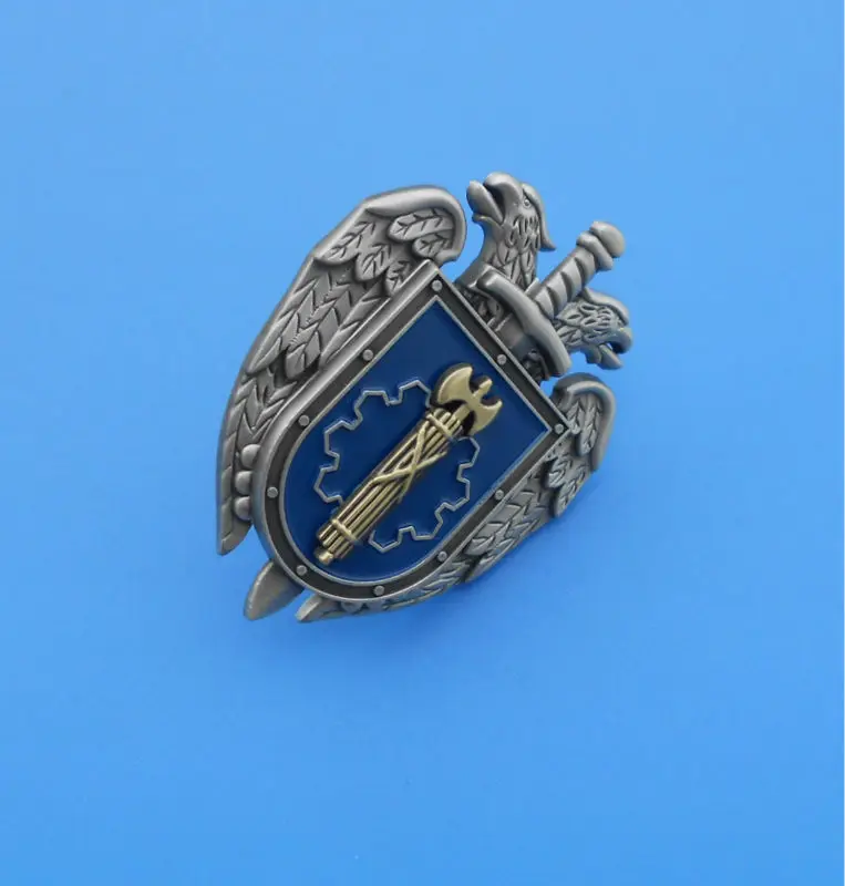 Vintage medaglia badge- smalto scudo spada russo guerra civile badge