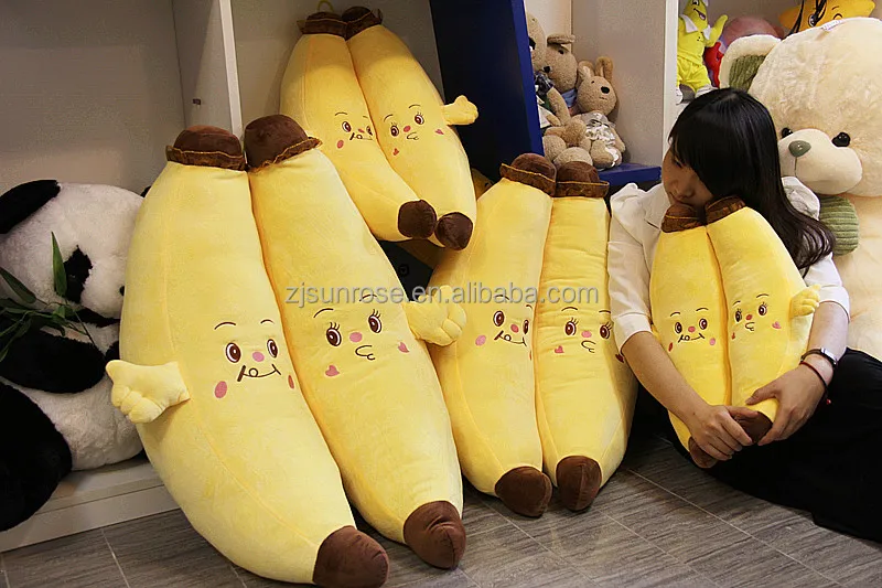 plush banana pillow