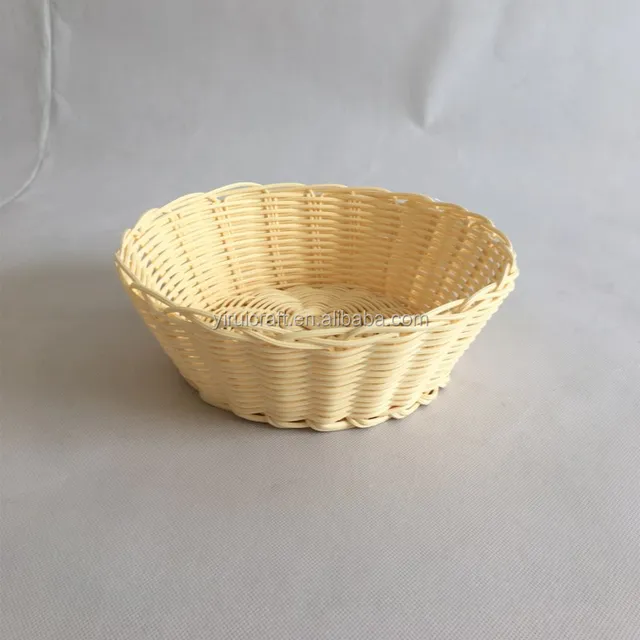 rattan buff baskets