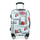 LONDON BUS printed PC+ABS 3 Pcs UK flag printed hard luggage suitcases luggage