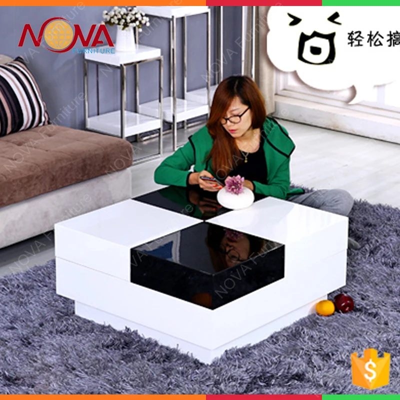 Estilo francés de lujo sala de estar mesa de centro de mesa con ...