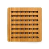 Round wooden Bamboo Trivets Mat For Hot Dishes Pot Coasters