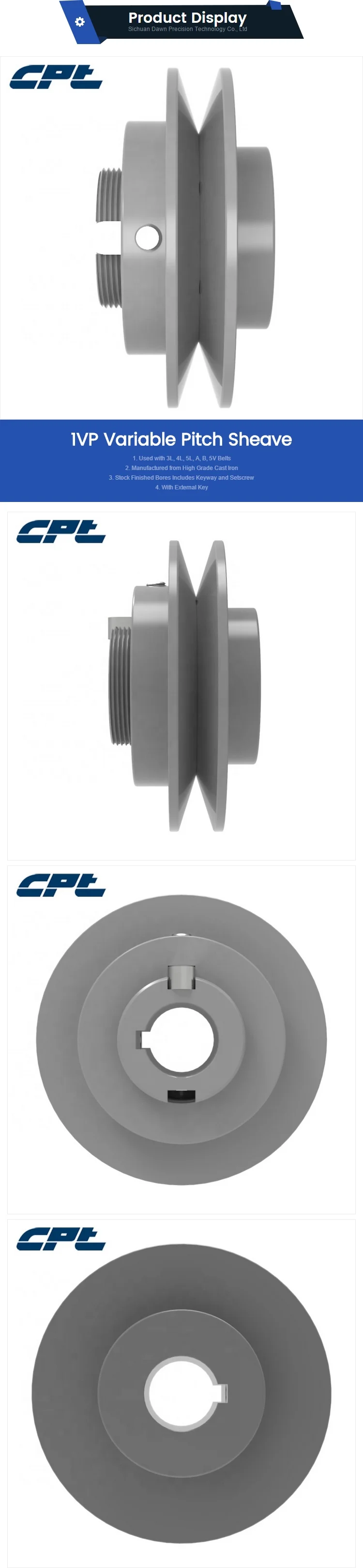 Variable Pitch Motor Pulley