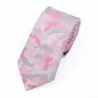 Cheap Wholesale Polyester Woven Camouflage Pink Ladies Neckties