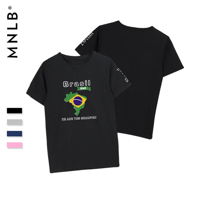 Brazil Fans OEM Football T Shirt Custom Printing T Shirts Wholesale