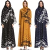 manufacturer cheap abaya elegant arabic style evening gowns dresses muslim women party long sleeve maxi prom dress