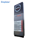 Metal office building illuminated directory wayfinding light box signs