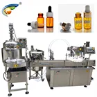 Robot arm sucking glass dropper bottle filling and capping machine for sale