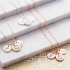 wholesale high polish stainless steel alphabet charms pendant necklace