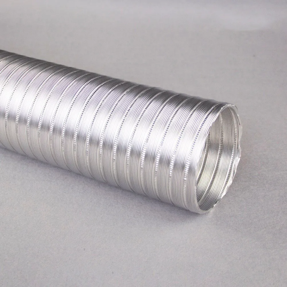 4m Available Lengths SemiRigid Heat Resistant Aluminum Flexible Pipe