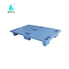 Nestable recyclable plastic nine legs / skids / runners pallet solid top small size 1150mm 1 ton light load container transport
