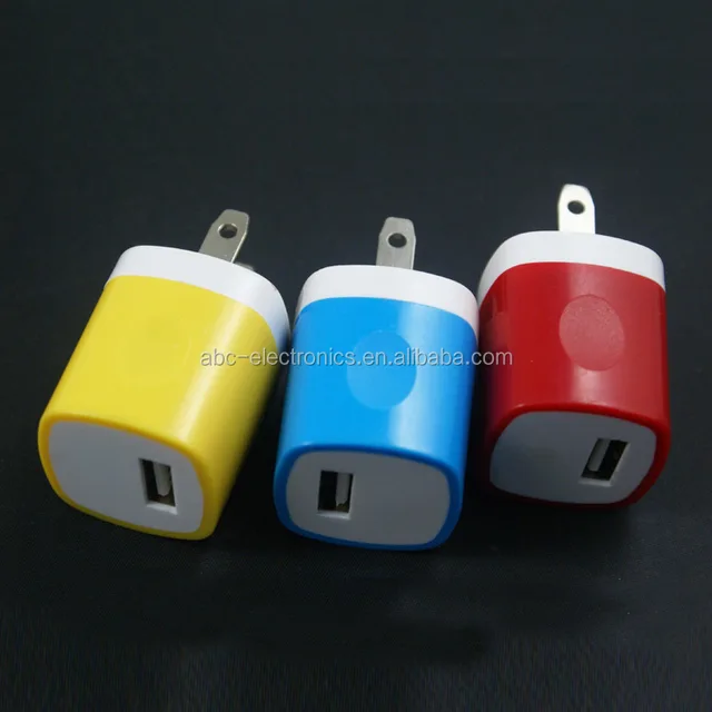 universal usb wall chargertravel charger single port, 5v 1a