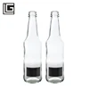 Frost black 330 ml empty long neck standard clear glass beer bottle