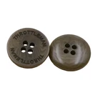 custom engraved high quality natural corozo shirt buttons