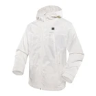 Women Heated Jacket with Detachable Hood and Battery Pack Camo Heated Jacket - White