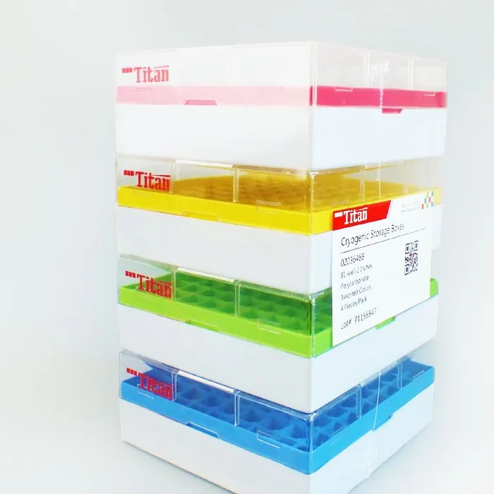 cryogenic vial storage pc material freezer box 25