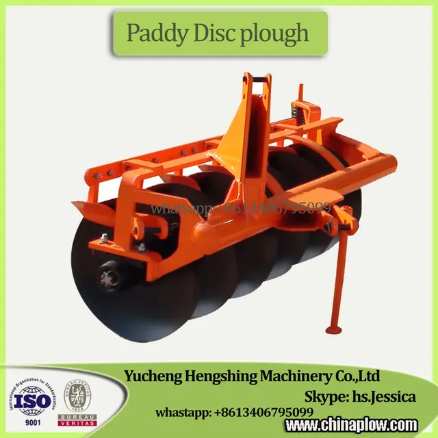Farm equipment ploughing machine paddy disc plough for massey ferguson tractors