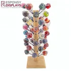 Counter wood lollipops displays stand snack rack