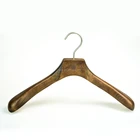 Garment Usage Coats Clothing Type antique dark brown wooden clothes hanger (YL-yw31)