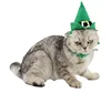 Party use cat Christmas ornament cat Christmas collar and hat set pet bandana