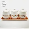 Wholesale european custom unique kitchen ceramic canister sets