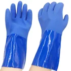 Chemical resistant gloves, rough finish on palm working gloves