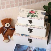 Wholesale Carved Pine Wooden Jewelry Box