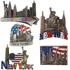 Hot selling cheap 3D New York tourist souvenirs metal custom fridge magnet