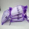 Custom Square Cotton Face Towel Gift Set Purple Packing Ideas For Wedding