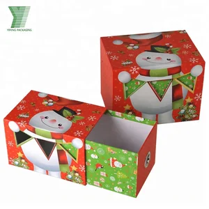 factory direct hot sale christmas gift packaging paper box with